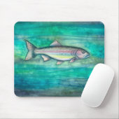 Rainbow Trout Wildlife Art Mousepad (Mit Mouse)