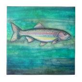 Rainbow Trout Wilhelm Tell Fliese (Vorderseite)