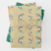 Rainbow Trout Wrapping Paper Sheets Geschenkpapier Set (Beispiel)
