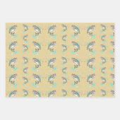 Rainbow Trout Wrapping Paper Sheets Geschenkpapier Set (Vorderseite)