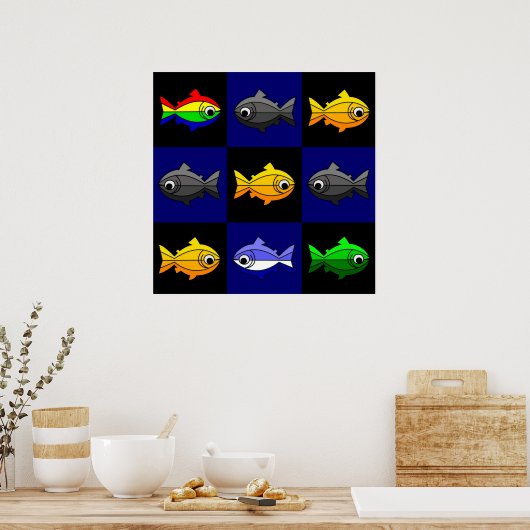 Rainbow Trouts Poster (Küche)