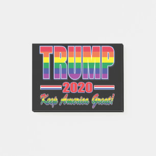Rainbow-Trump-Behalten-Amerika-Groß Post-it Klebezettel