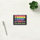 Rainbow-Trump-Behalten-Amerika-Groß Post-it Klebezettel (Büro)