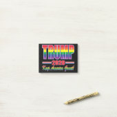 Rainbow-Trump-Behalten-Amerika-Groß Post-it Klebezettel (Auf Schreibtisch)
