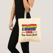 Rainbow-Trump-Behalten-Amerika-Groß Tragetasche (Vorderseite (Produkt))