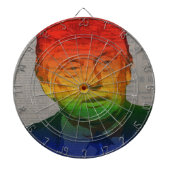 Rainbow Trump Dartscheibe (vorne)