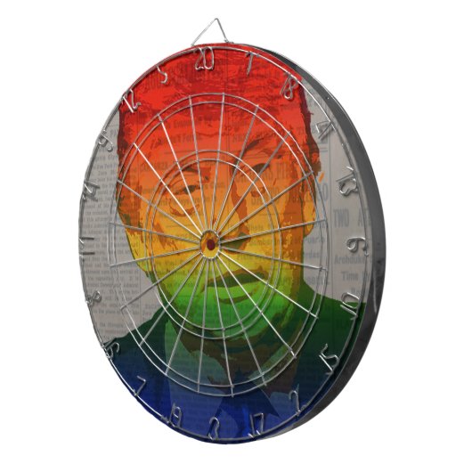 Rainbow Trump Dartscheibe (Vorderseite rechts)