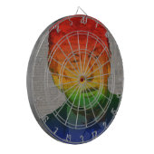 Rainbow Trump Dartscheibe (Vorderseite Links)