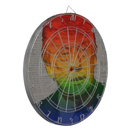 Rainbow Trump Dartscheibe (Vorderseite Links)