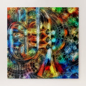 Rainbow Trumpet Puzzle (Horizontal)