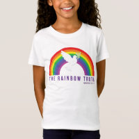 Rainbow Truth w/Dove des Girl's White T - Shirt