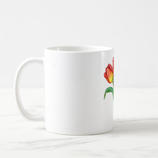 Rainbow Tulip Tasse - Farbenfrohe Blume (Links)