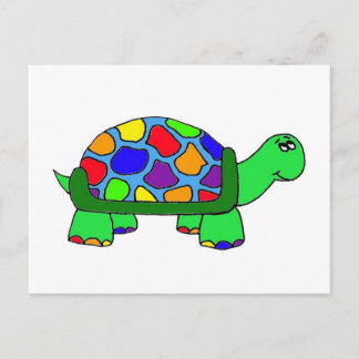 Rainbow Turtle Postkarte
