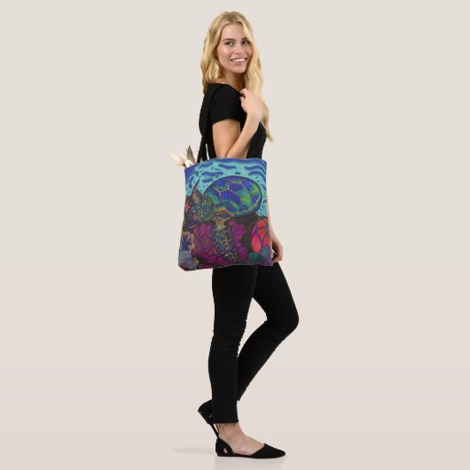 Rainbow Turtle Tasche (Am Model)