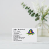 Rainbow Turtle Visitenkarte (Stehend Vorderseite)