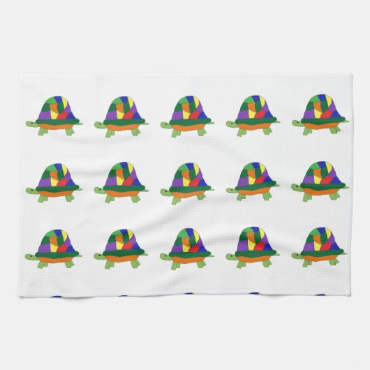 Rainbow Turtles Handtuch (Horizontal)
