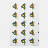 Rainbow Turtles Handtuch (Vertikal)
