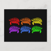 Rainbow Turtles Postkarte (Vorderseite)