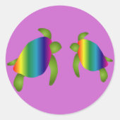 Rainbow Turtles Sticker (Vorderseite)