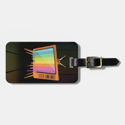 Rainbow TV Gepäckanhänger (Vorderseite horizontal)