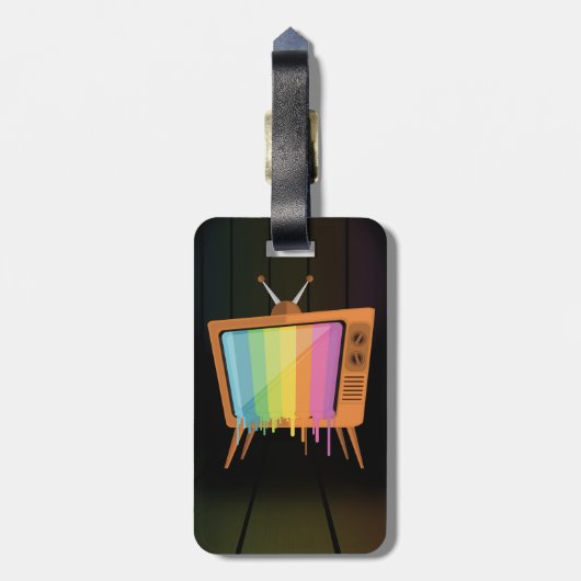Rainbow TV Gepäckanhänger (Rückseite vertikal)