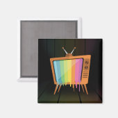 Rainbow TV Magnet (Vorderseite/Rückseite)