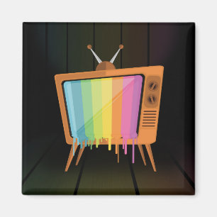 Rainbow TV Magnet
