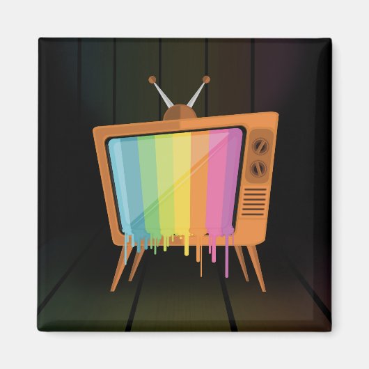 Rainbow TV Magnet (Vorne)