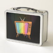 Rainbow TV Metall Brotdose (Rückseite)