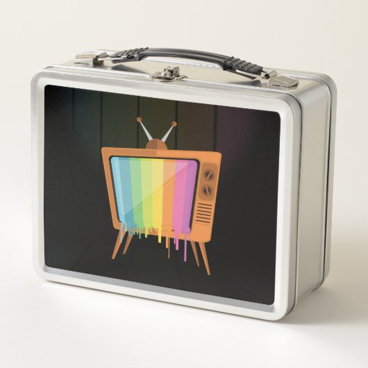 Rainbow TV Metall Brotdose (Vorderseite)