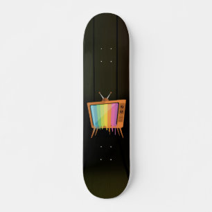 Rainbow TV Skateboard