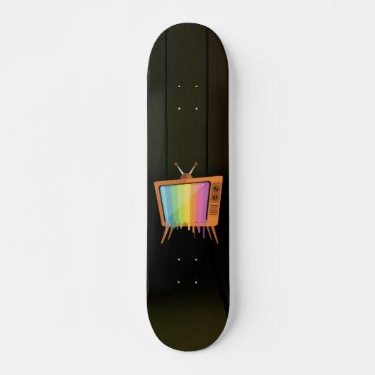 Rainbow TV Skateboard (Vorne)