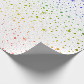 🌈 ✨ Rainbow Twinkling Stars Galaxy Geschenkpapier (Ecke)