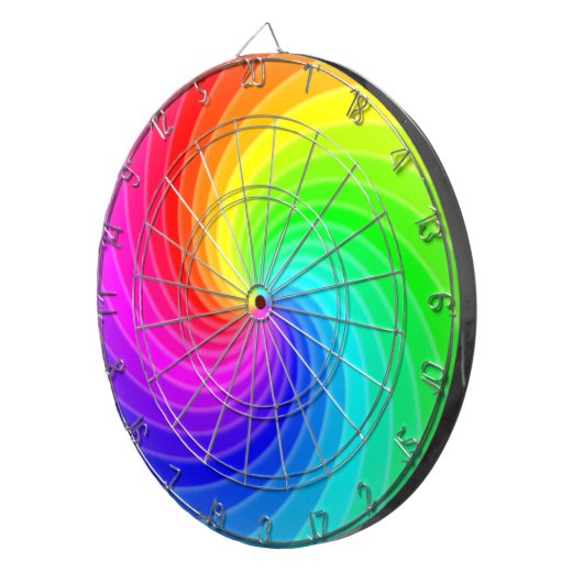 Rainbow Twirl Dartscheibe (Vorderseite rechts)