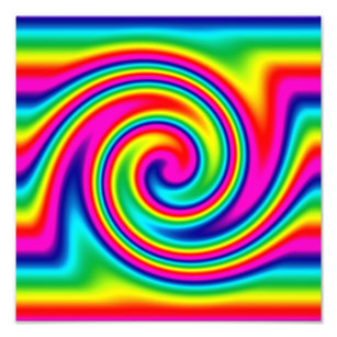 Rainbow Twirl Fotodruck