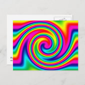 Rainbow Twirl Postkarte (Vorne/Hinten)