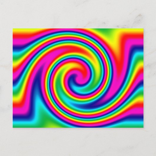 Rainbow Twirl Postkarte (Vorderseite)