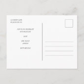 Rainbow Type Grad 2022 Foto Party Einladungspostkarte (Rückseite)