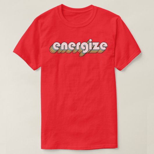 Rainbow-Typografie im Retro-Rainbow-Stil T-Shirt (Design vorne)