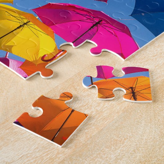 Rainbow Umbrella Whimsical Colorful Puzzle (Seite)
