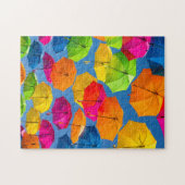 Rainbow Umbrella Whimsical Colorful Puzzle (Horizontal)