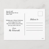 Rainbow und Black Ornaments Frohe Weihnachten (Rückseite)