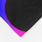 Rainbow und Black Polka Dots and Stripes Blanket Fleecedecke (Ecke)