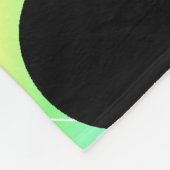 Rainbow und Black Polka Dots and Stripes Blanket Fleecedecke (Ecke)