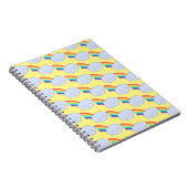 Rainbow und Cloud Niedlich Modern Pattern Notebook Notizblock (Rechte Seite)