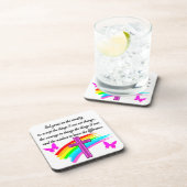 RAINBOW UND CROSS SERENITY PRAYER DESIGN UNTERSETZER (Rechte Seite)