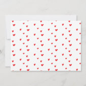 Rainbow und Herz-Geburtstagsparty einladen Einladung (Rückseite)