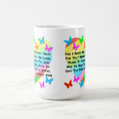 RAINBOW UND HERZEN JEREMIAH 29:11 KAFFEETASSE (Mittel)