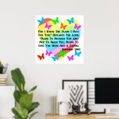 RAINBOW UND HERZEN JEREMIAH 29:11 POSTER (Heimbüro)