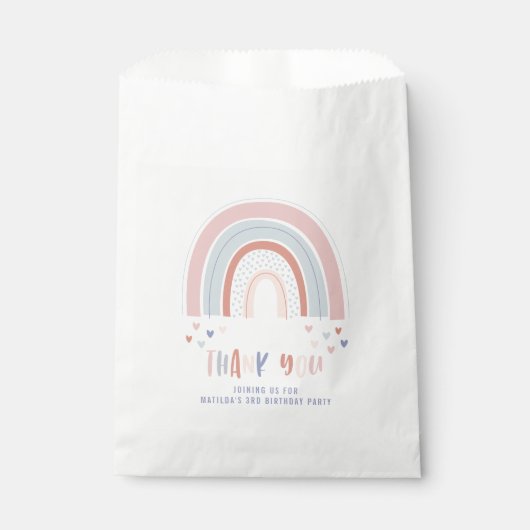 Rainbow und Herzlichen Dank Geschenktütchen (Vorderseite)
